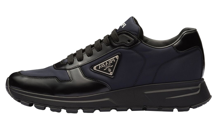 PRADA Prax Re-Nylon Sneaker Black Blue
