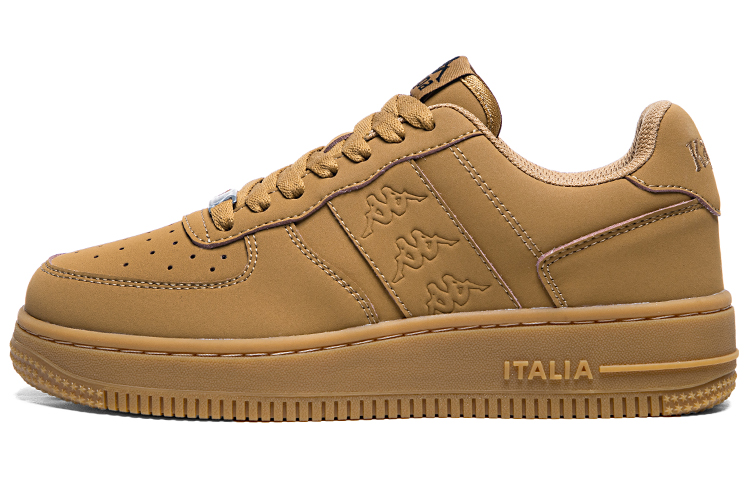 Kappa OG Anti Slip Wear Resistant Low Top Skateboard Shoes Unisex Stag Brown
