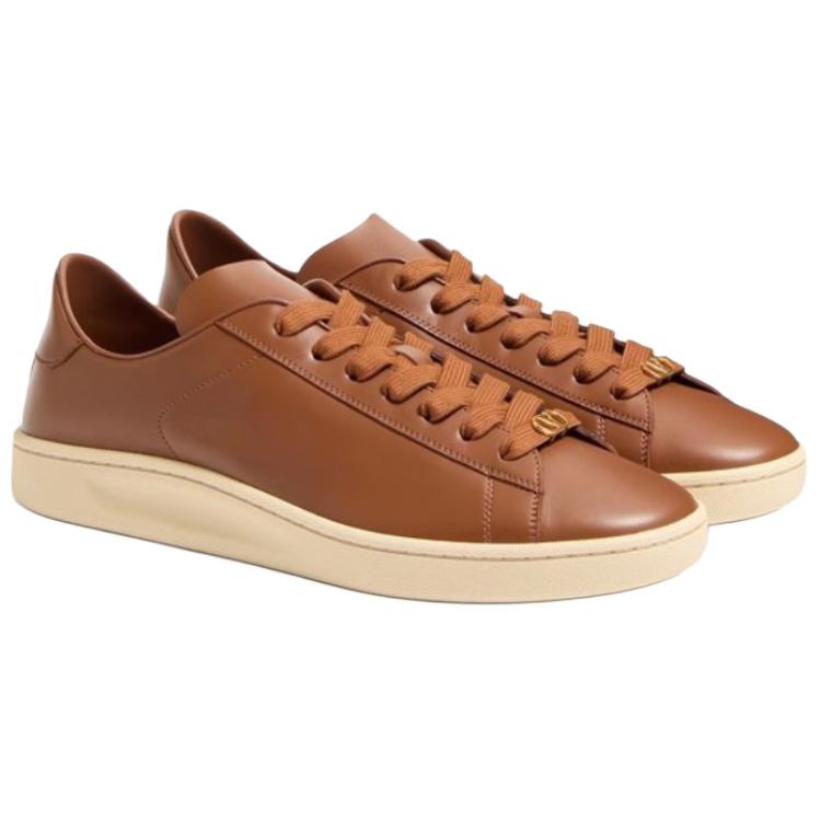 Valentino Royco Low Top Skateboard Shoes Men's Tobacco Brown