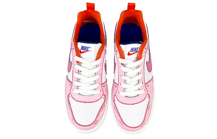 Nike Court Borough Slip-Resistant Cushioning Wear-Resistant Low-Top Skateboard Shoes GS Pink White купить в интернет-магазине Yoocart с быстрой доставкой по России.