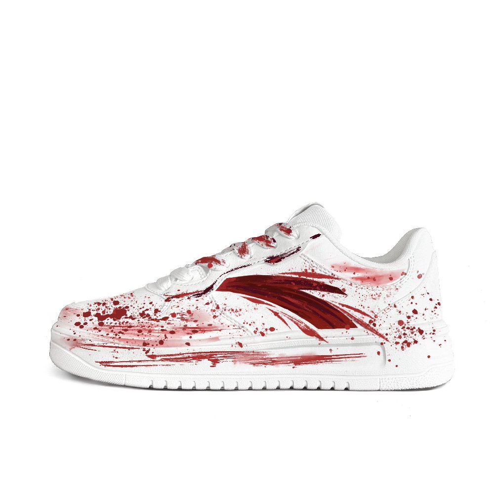 Anta Relaxed Abrasion Resistant Slip Resistant Low Top Skateboard Shoes Men's Red