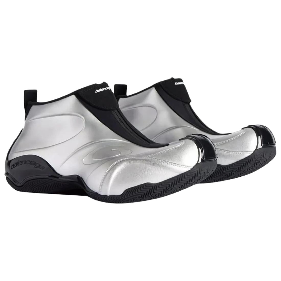 Balenciaga Basketball Shoes Mid Top Casual Shoes Men's Silver купить в интернет-магазине Yoocart с быстрой доставкой по России.