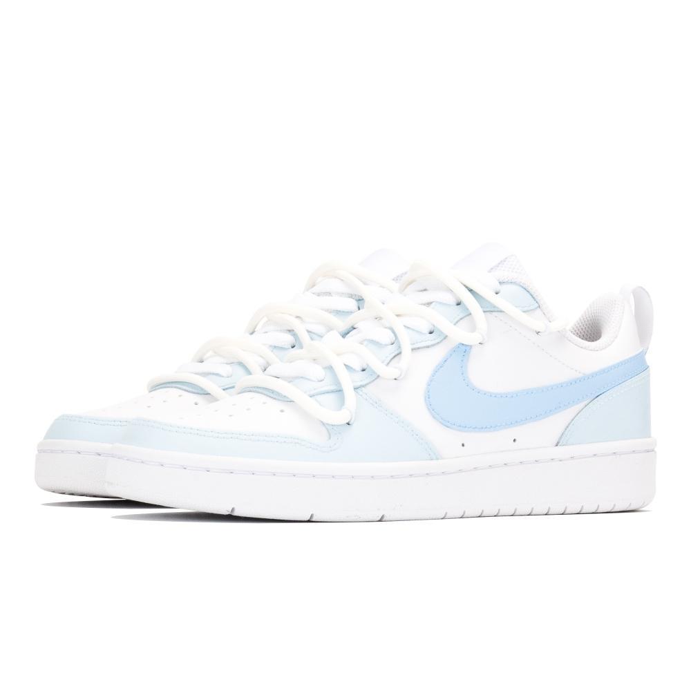 Nike Court Borough Low Anti Slip Wear Resistant Low Top Skateboard Shoes GS Blue White купить в интернет-магазине Yoocart с быстрой доставкой по России.