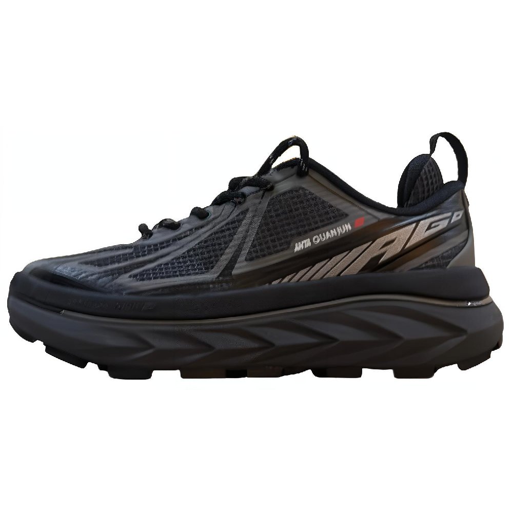 Anta Cushioned Slip-Resistant Low-Top Outdoor Shoes Unisex Black Castle Gray