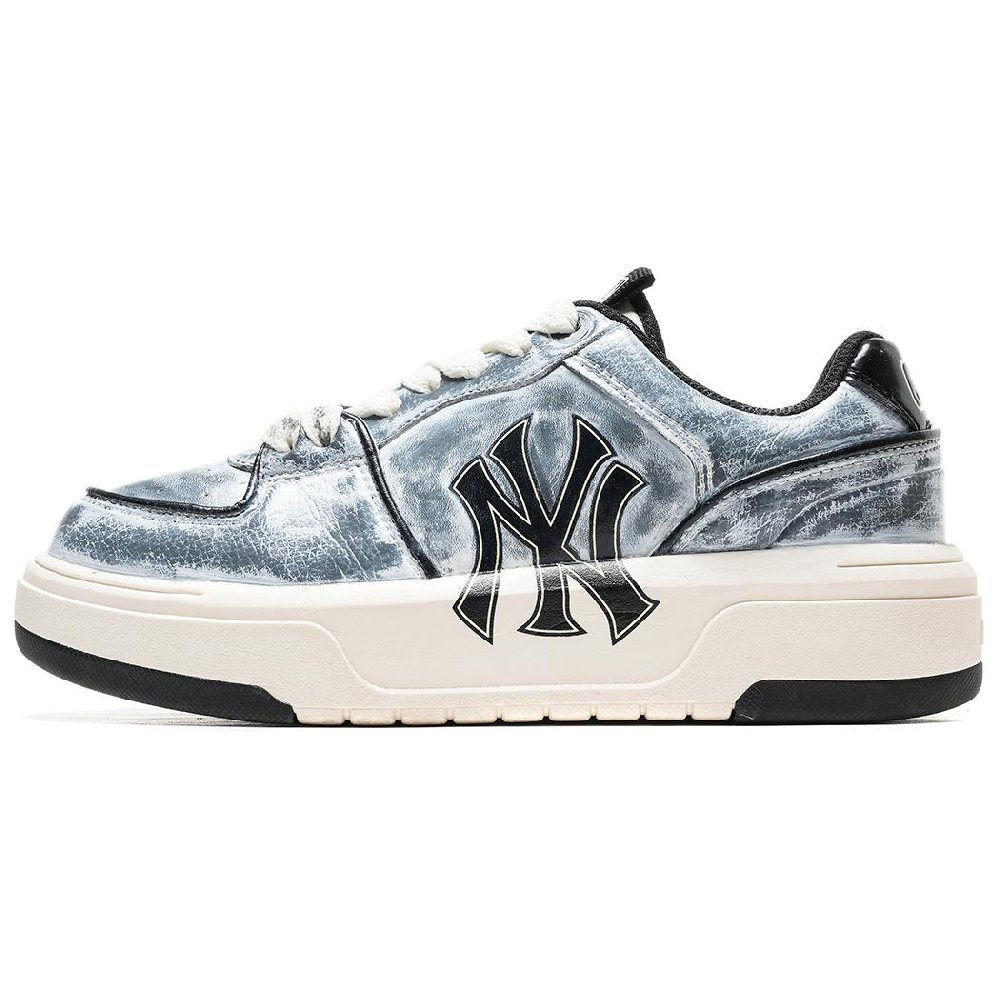 MLB Chunky Liner Dark Tide Rising Anti-Slip Wear-Resistant Low-Top Skateboard Shoes Unisex White