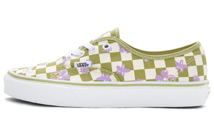 Vans Wallpaper Authentic Checkered Floral 'Green White'