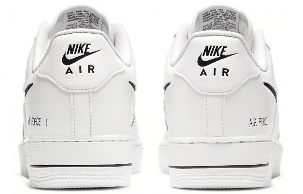 Nike Air Force 1 Low Cut Out Swoosh White Black купить в интернет-магазине Yoocart с быстрой доставкой по России.