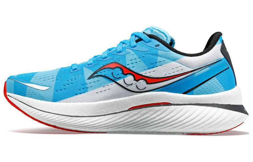 Saucony Endorphin Speed 3 Durable Breathable Lightweight Low-Top Training Running Shoes Men's Blue White Red Standard M
