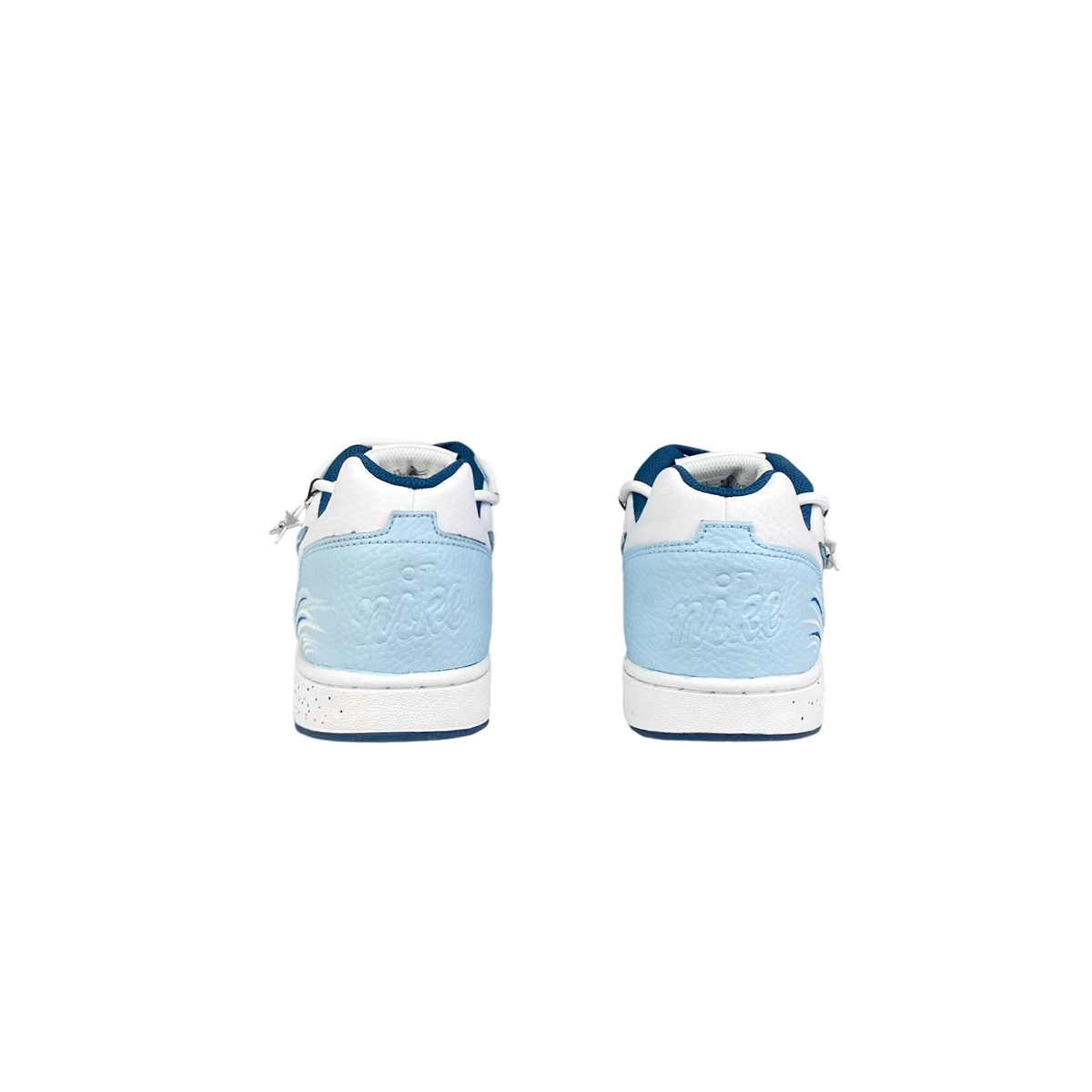 Nike EBERNON BNK Misty Island Tide Listening Abrasion Resistant Low top Skateboard Shoes Men's Blue White купить в интернет-магазине Yoocart с быстрой доставкой по России.