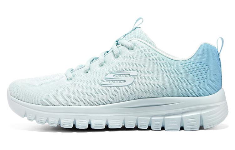 Skechers Graceful Sugar Cushioning Wear-Resistant Low-Top Casual Shoes Women's Blue
