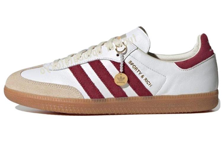 Sporty & Rich X Adidas Samba OG White Core Burgundy