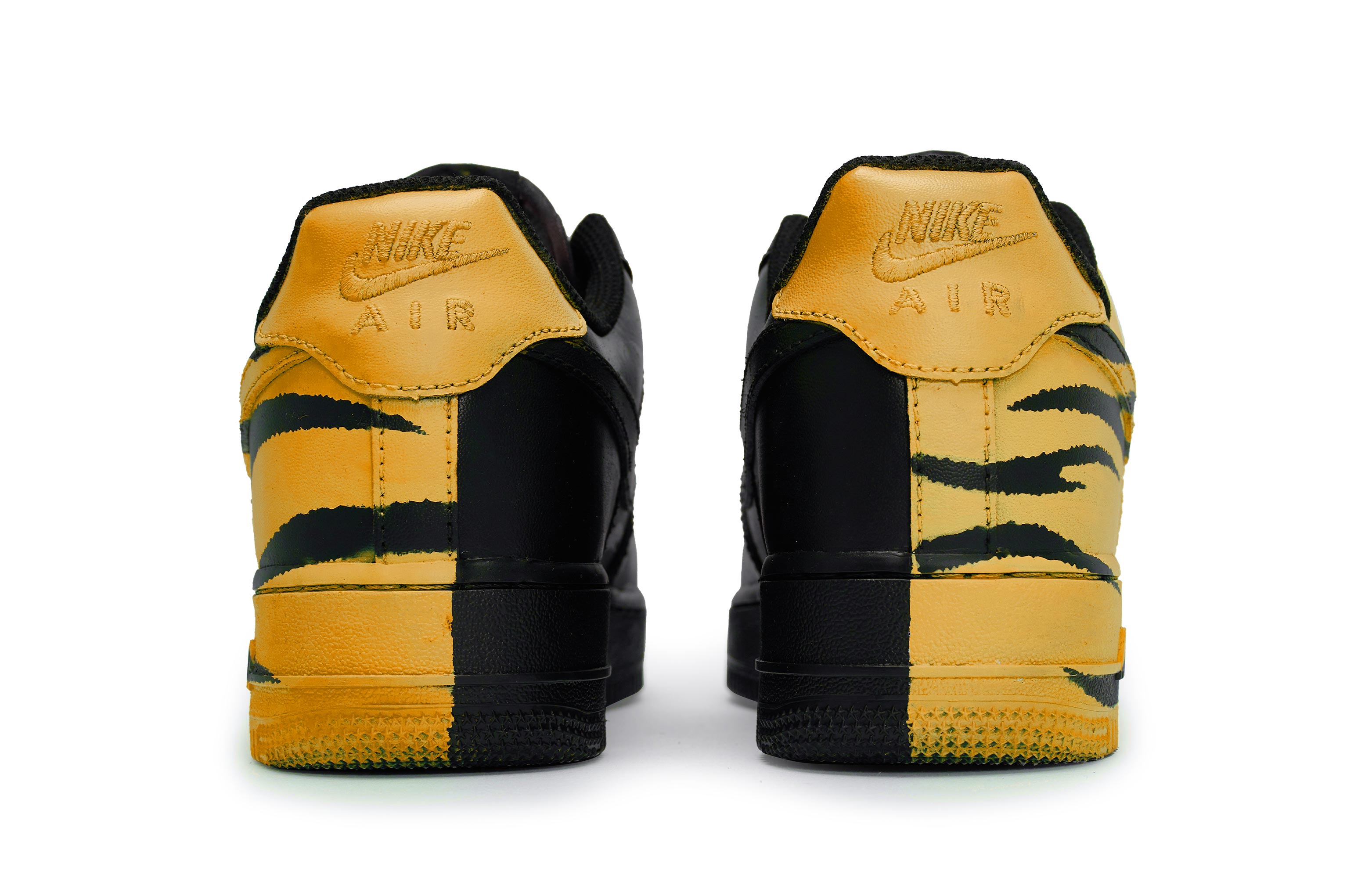 Nike Air Force 1 Anti-Slip Wear-Resistant Low-Top Skateboard Shoes Unisex Black Orange купить в интернет-магазине Yoocart с быстрой доставкой по России.