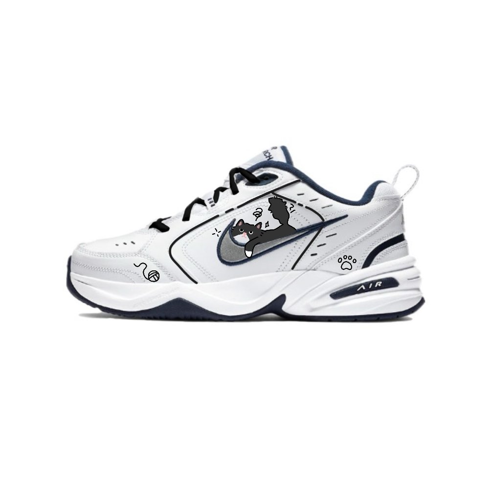 Nike Air Monarch 4 Chunky Sneakers Unisex Low-Top Black/White