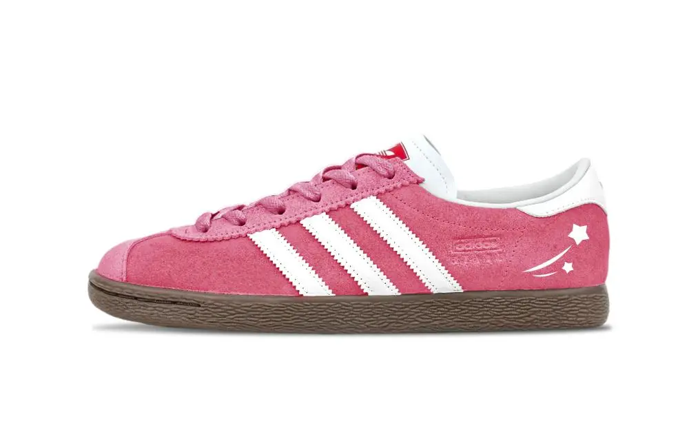 Adidas Originals Stadt Pink Berry Abrasion Resistant Low top German Army Trainers Unisex Pink White