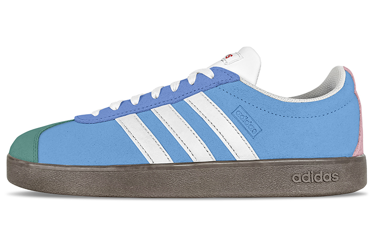 Adidas Neo Vl Court Lifestyle Anti-Slip Wear-Resistant Low-Top Skateboard Shoes Unisex Pink Blue купить в интернет-магазине Yoocart с быстрой доставкой по России.