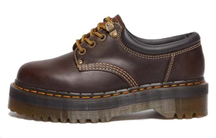 Dr. Martens 8053 Arc Crazy Horse Leather Platform Shoes 'Dark Brown'