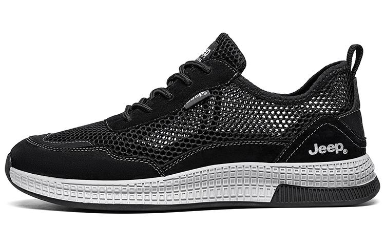 Jeep Durable Cushioning Low-Top Casual Shoes Men's Black