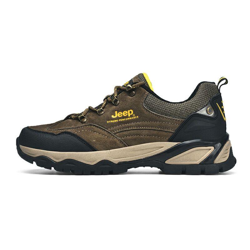 Jeep Anti-Slip Wear-Resistant Low-Top Hiking Shoes Men
