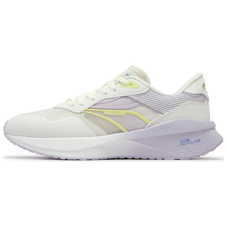 361° Cushioning Wear-Resistant Low-Top Casual Shoes Women's White Purple