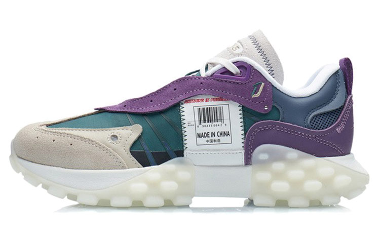 LiNing Overload, Reflective Culture Low Top Casual Shoes Women's Blue Spruce Green