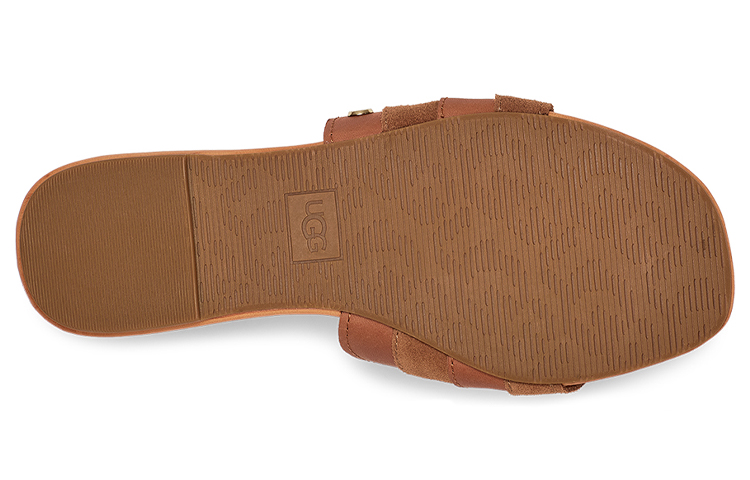 UGG Rubber Sole Abrasion Resistant Slide Slippers Women's Brown