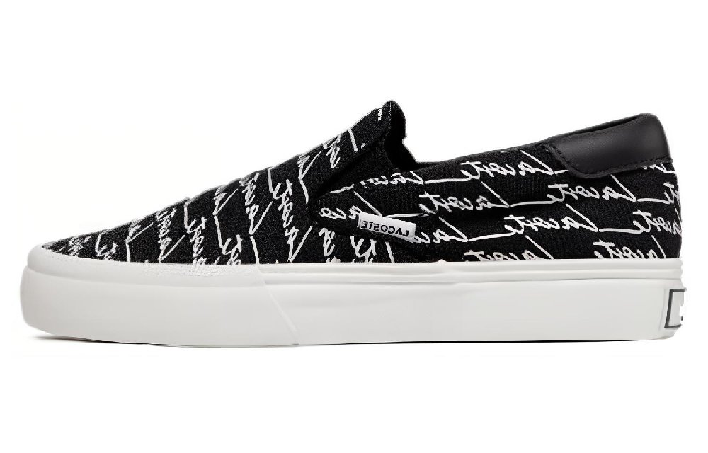 LACOSTE Low Top Skateboard Shoes Men's Black