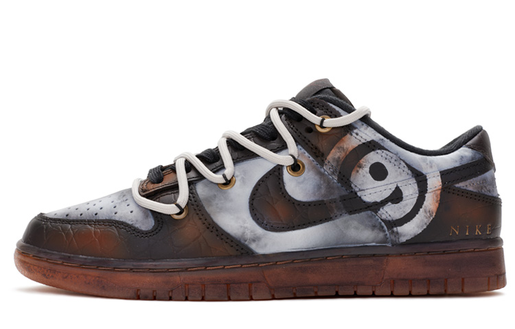 Nike Dunk SE Anti Slip Wear Resistant Low Top Skateboard Shoes Men's White Brown