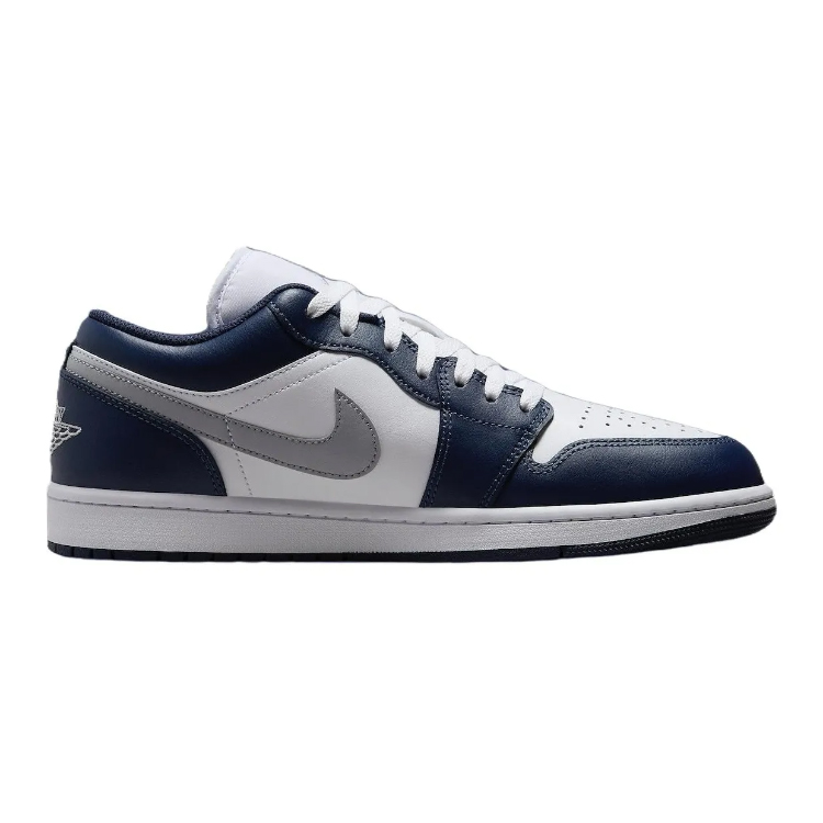 Jordan Air Jordan 1 Cushioned Wear-Resistant Slip-Resistant Low-Top Vintage Basketball Shoes Men's Blue White