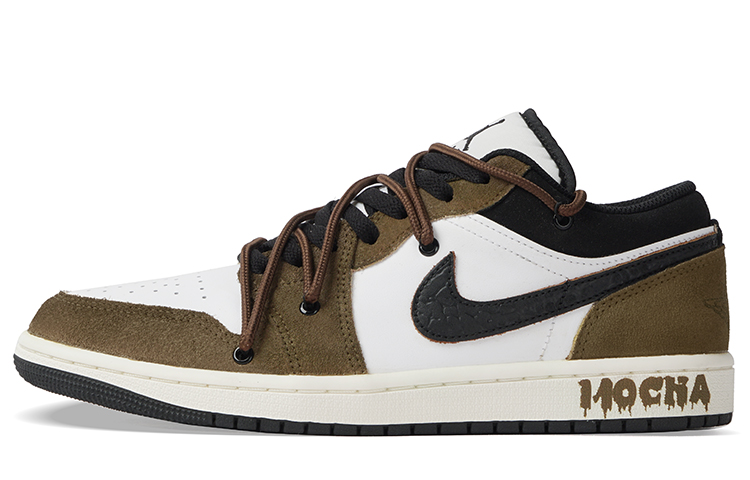 Jordan Air Jordan 1 Mid-Top Vintage Basketball Shoes Women's Brown White