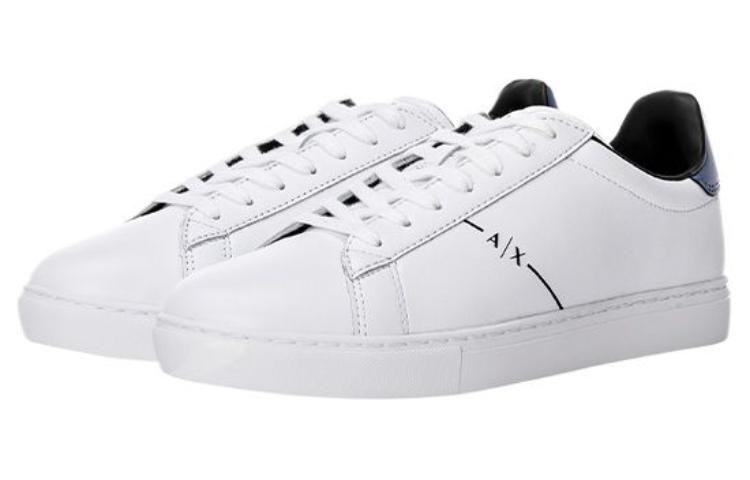 ARMANI EXCHANGEAE Low-Top Skateboard Shoes Men's White
