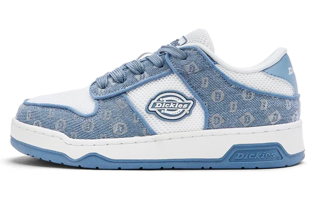 Dickies Low Top Skateboard Shoes Men's White Blue