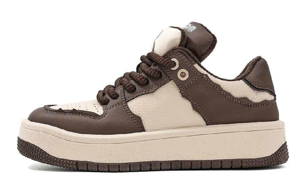 EBLAN Low Top Skateboard Shoes Women's Brown