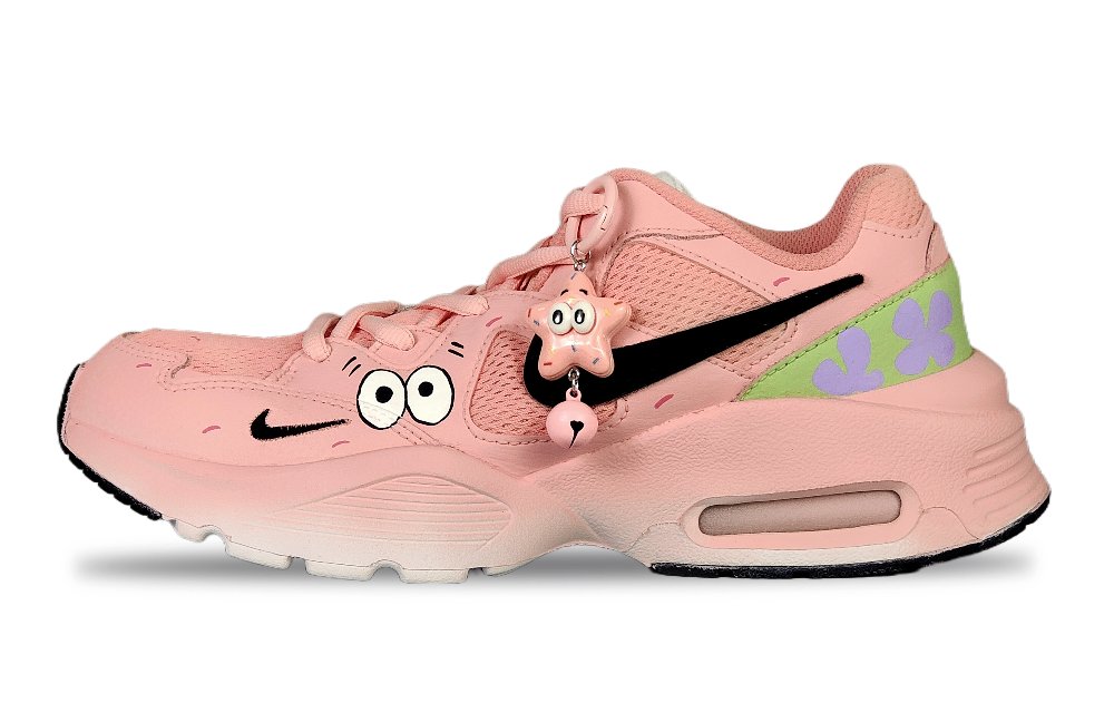 Nike Air Max Fusion Anti-Slip Wear-Resistant Low-Top Running Shoes Women's Pink