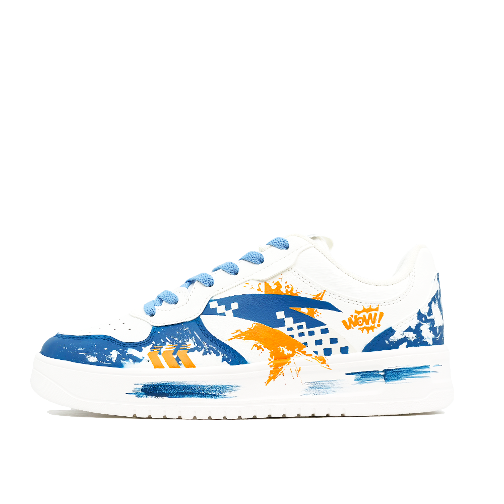 Anta Relaxed Abrasion Resistant Coverage Low Top Skateboard Shoes Men's White