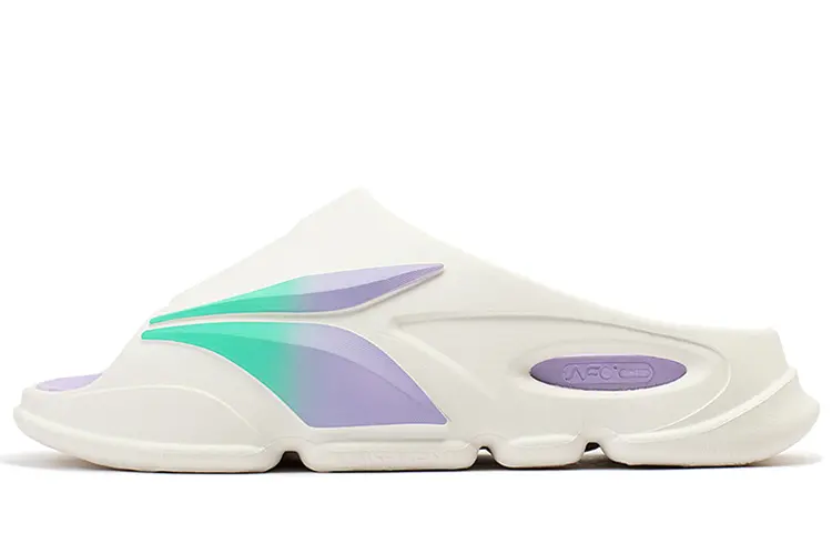 361° Flying Standard Quiet Slide Slippers Men's White Purple