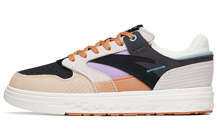 Anta Abrasion Resistant Shock Absorbers Low Top Skateboard Shoes Women's Multicolor