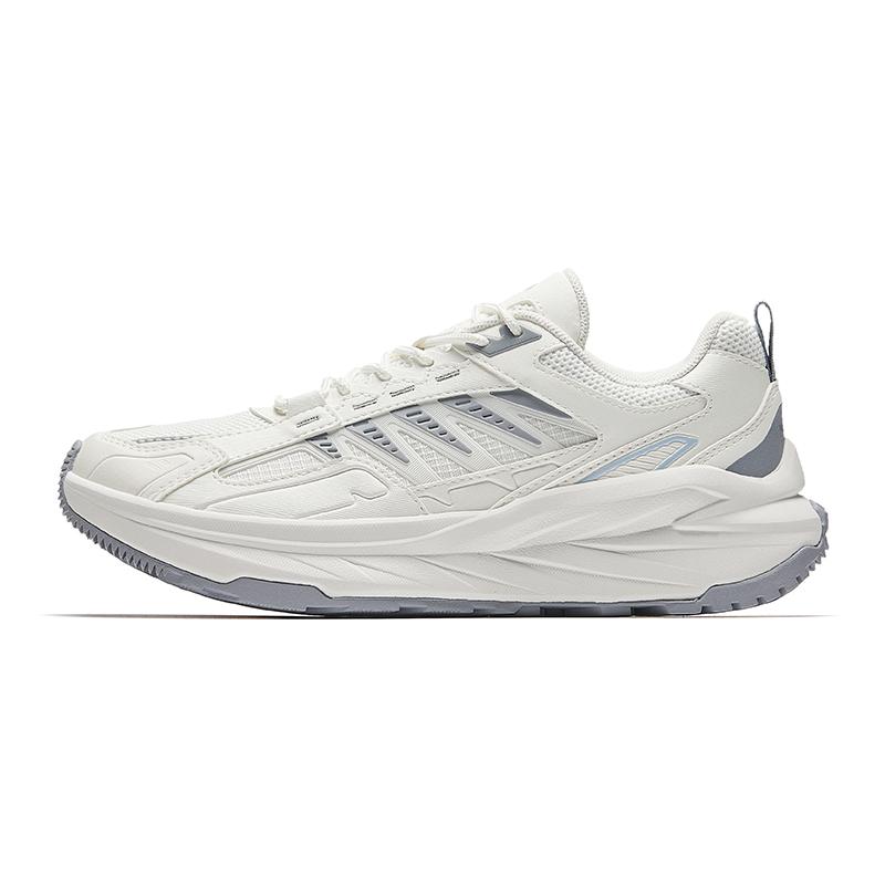 Anta Running Collection Anti-Slip Wear-Resistant Low-Top Casual Running Shoes Women's Papyrus White Mist Gray
