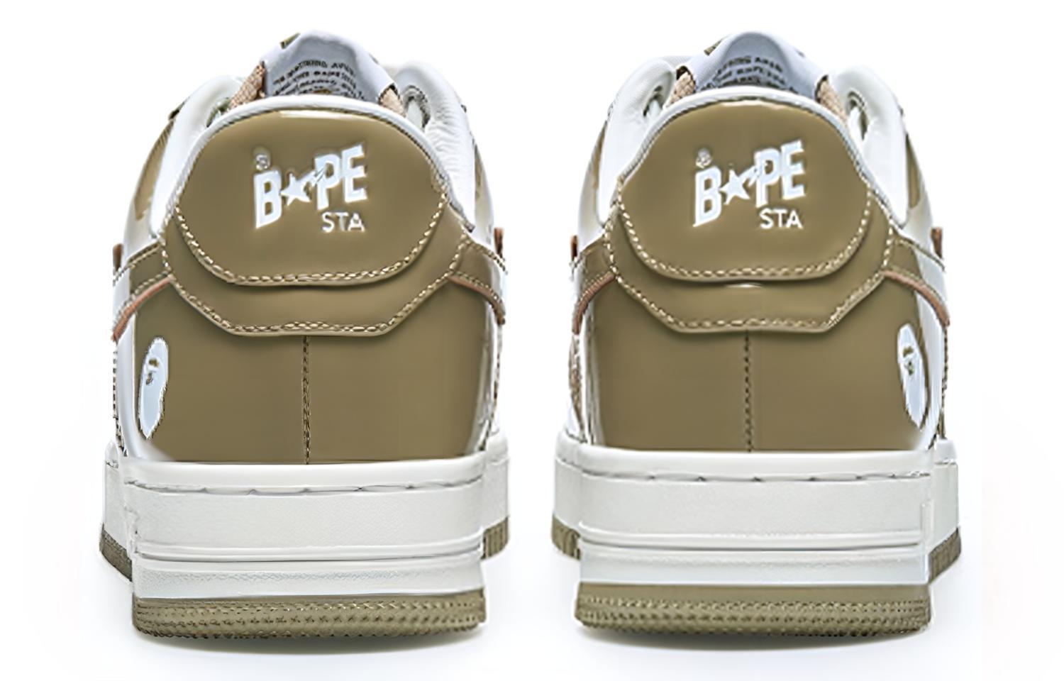 A BATHING APE STA Stylish Skateboarding Shoes Women's White Brown купить в интернет-магазине Yoocart с быстрой доставкой по России.
