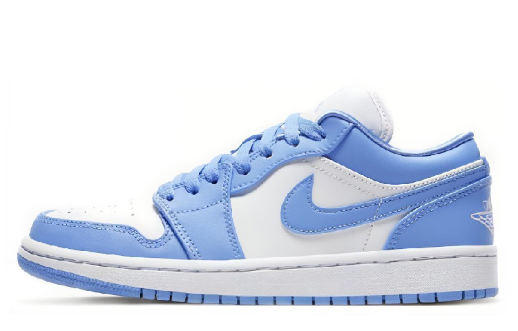 Jordan Air Jordan 1 Low Top Vintage Basketball Shoes Women's Blue White купить в интернет-магазине Yoocart с быстрой доставкой по России.