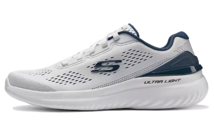Skechers Low Top Casual Running Shoes Men's Gray Blue