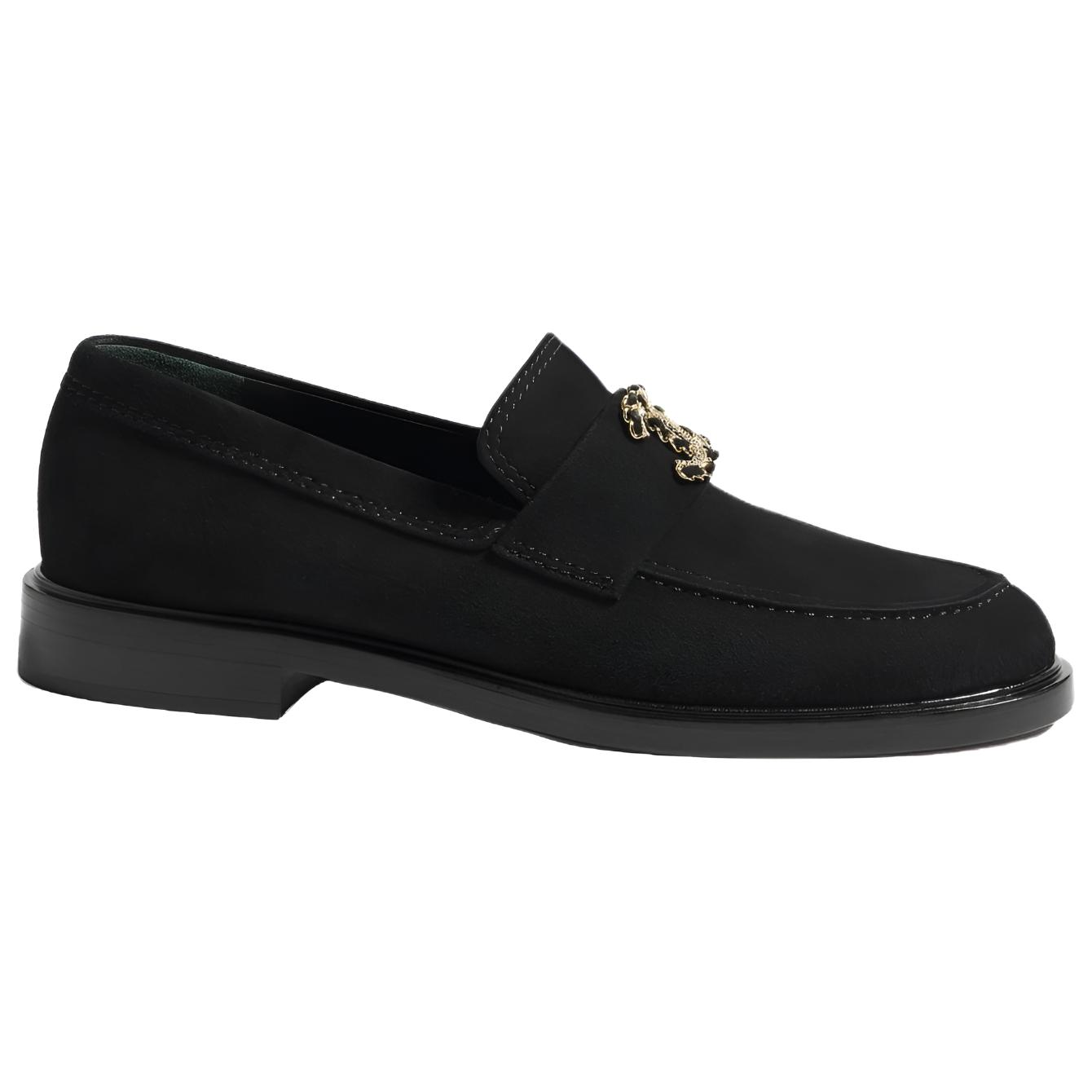 CHANEL 25A Loafers Women's Black