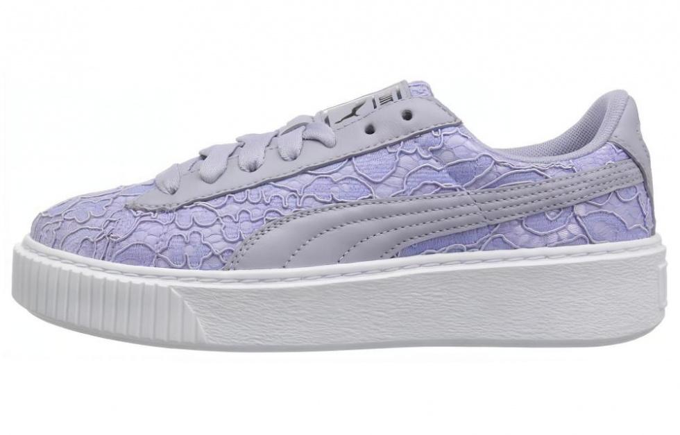 PUMA Basket Platform Fo Blue Lace Up 'Icelandic Blue' Women's