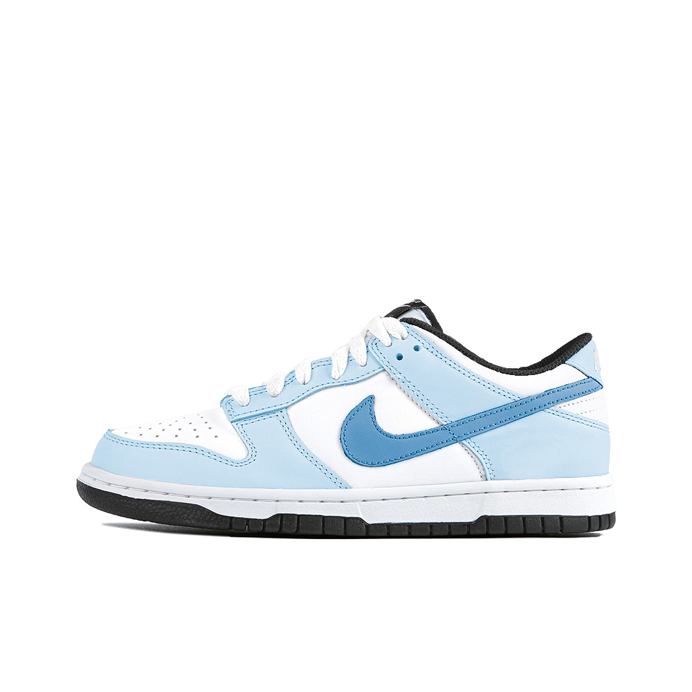 Nike Dunk Slacker Little Fish, Amber Anti Slip Wear Resistant Low Top Skateboard Shoes GS Blue White