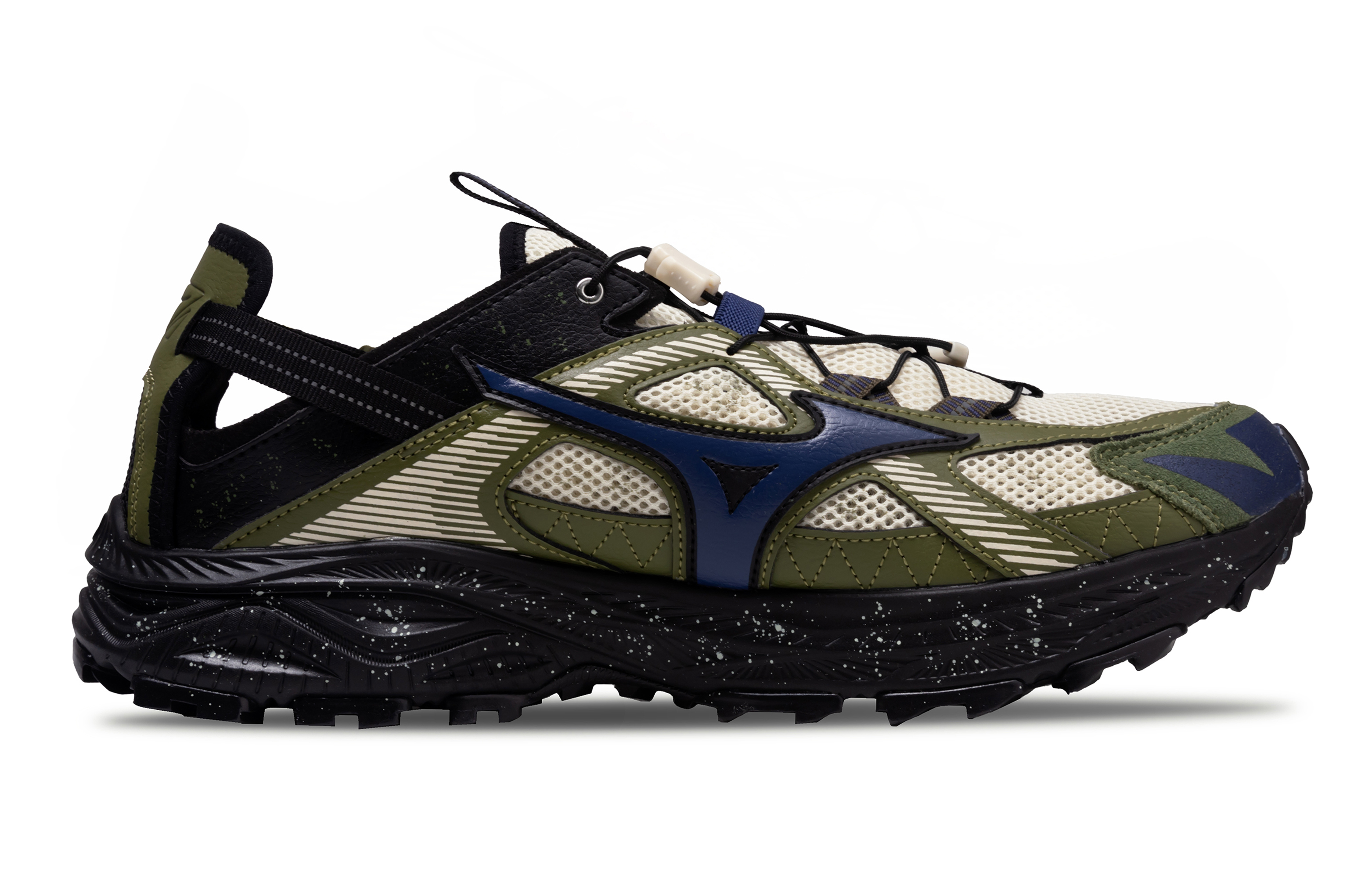 Mizuno Racer Trail River Trekking Shoes Unisex Ecru/Dark Olive Green купить в интернет-магазине Yoocart с быстрой доставкой по России.