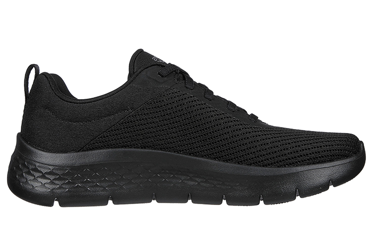 Skechers Go Walk Fle Alani Wide Low Top Sports Casual Shoes Women's Black Loose Fit