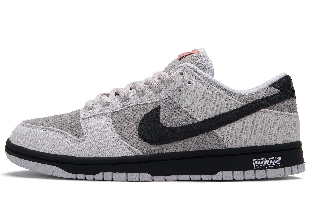 Nike Dunk Abrasion Resistant Low Top Skateboard Shoes Unisex Black Gray