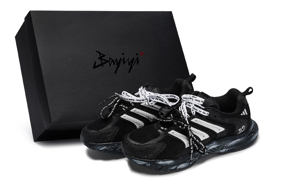 Adidas CLIMACOOL BOUNCE Anti Slip Wear Resistant Low Top Running Shoes Unisex Black White