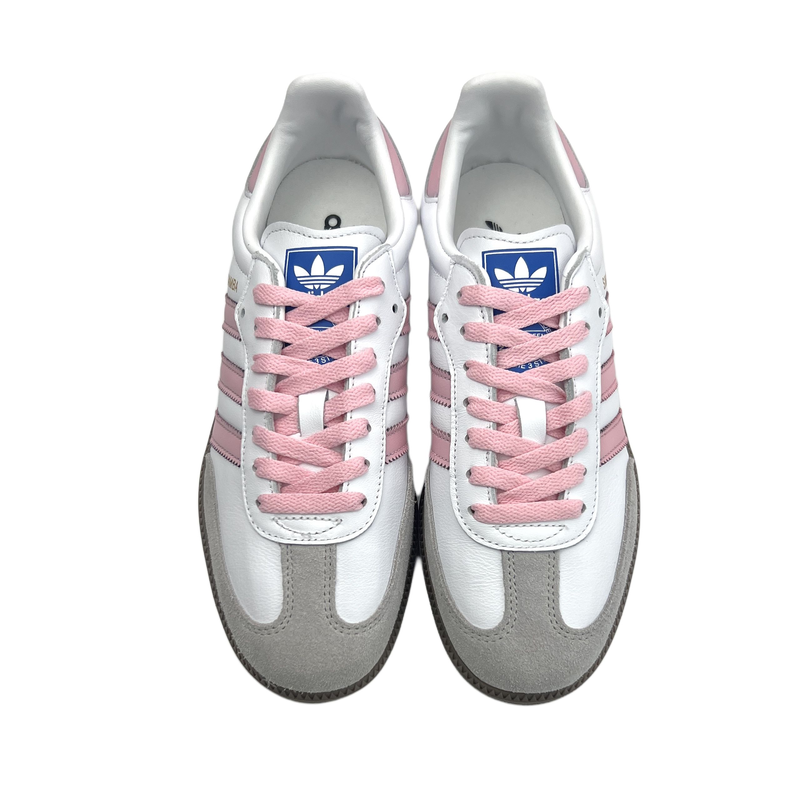 Adidas Originals SAMBA OG Non-slip Lightweight Low-Top Skateboard Shoes Unisex White Pink купить в интернет-магазине Yoocart с быстрой доставкой по России.