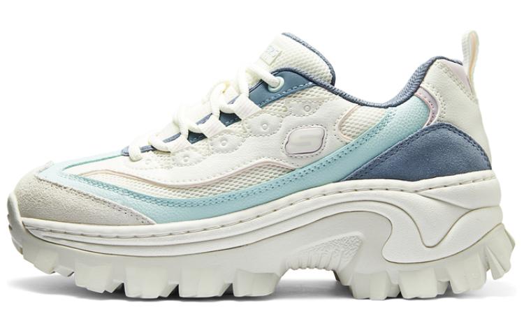 Skechers HI RYZE Low top Casual Shoes Women's White Blue Gray