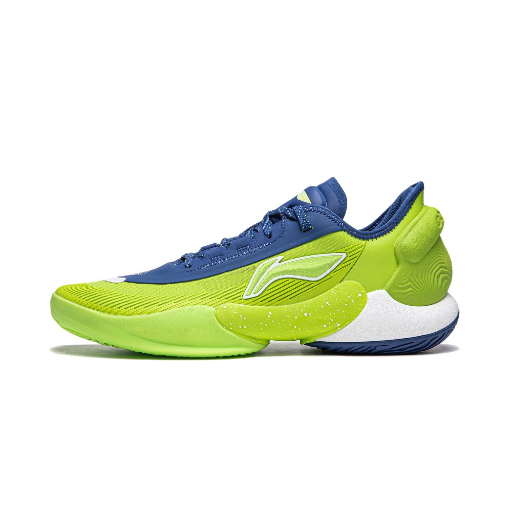LINING Yushuai 18 V2 Basketball Shoes Men's Low top Blue Green